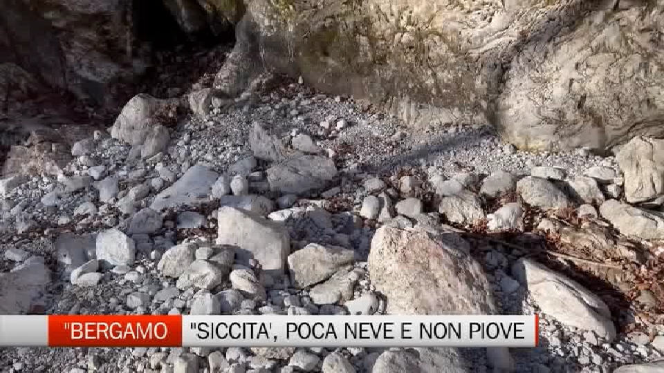 Bergamo TV - Non piove, poca la neve in montagna, i timori per la